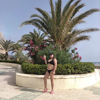 Hola mi amor!!! Estoy en calpe llena de ganas, Calpe