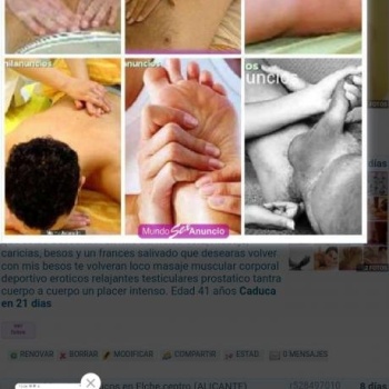 Masajes relajante manos, Elche