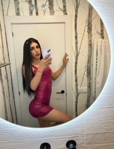 Sensual y atractiva trans implicada,