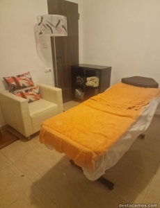 Massage con café y
